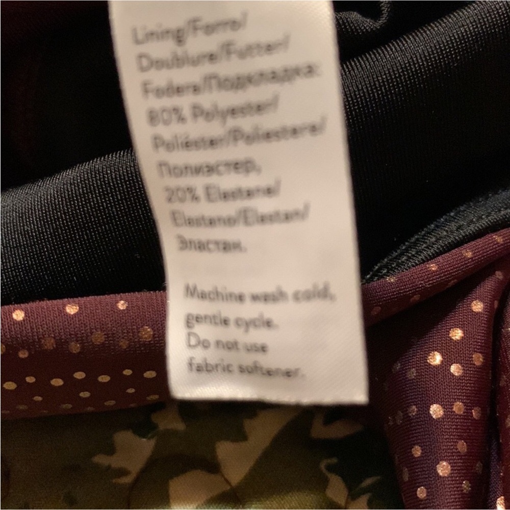 Spanx 7/8 leggings Metallic mist - wine and rose gold Size Small - Picture 11 of 12